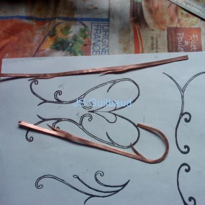 Manufacturing of the copper decorations (2)