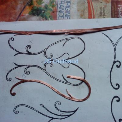 Manufacturing of the copper decorations (3)
